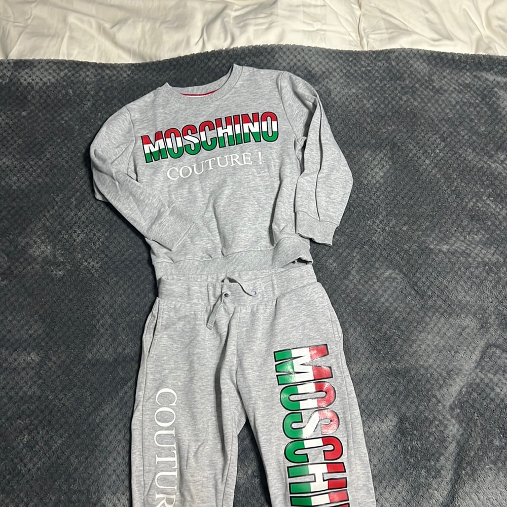 Moschino track suit 5 years old